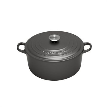 Faitouts, cocottes et marmites : Cocotte ronde gris galet 24 cm